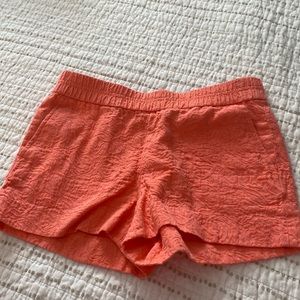 J crew  size 4 shorts coral color